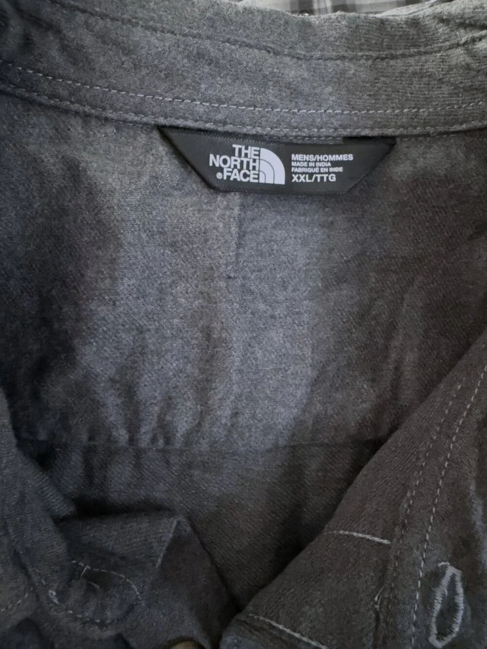 The North Face Arroyo Heavyweight Flannel Shirt Men’s XXL Gray Cotton Jacket